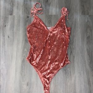 Velvet bodysuit